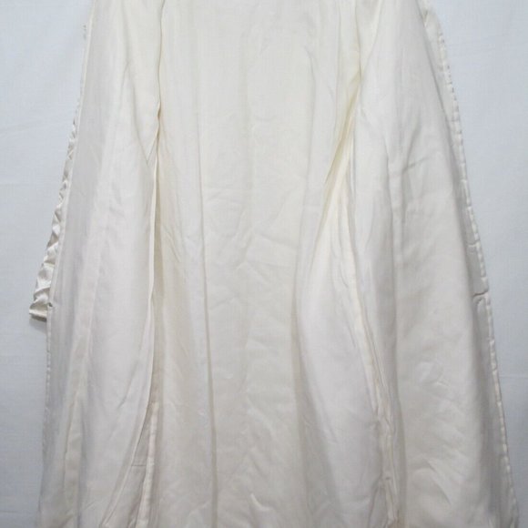 Vintage Japan Quilted Kimono Satin Robe Ivory Embroidered Size M (NEW) - Picture 8 of 8